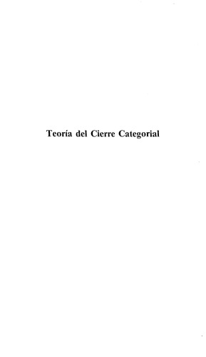 Teoría del cierre categorial. La gnoseología como filosofía de la ciencia (Parte I, sección 2). Historia de la teoría de la ciencia (Parte I, sección 3)